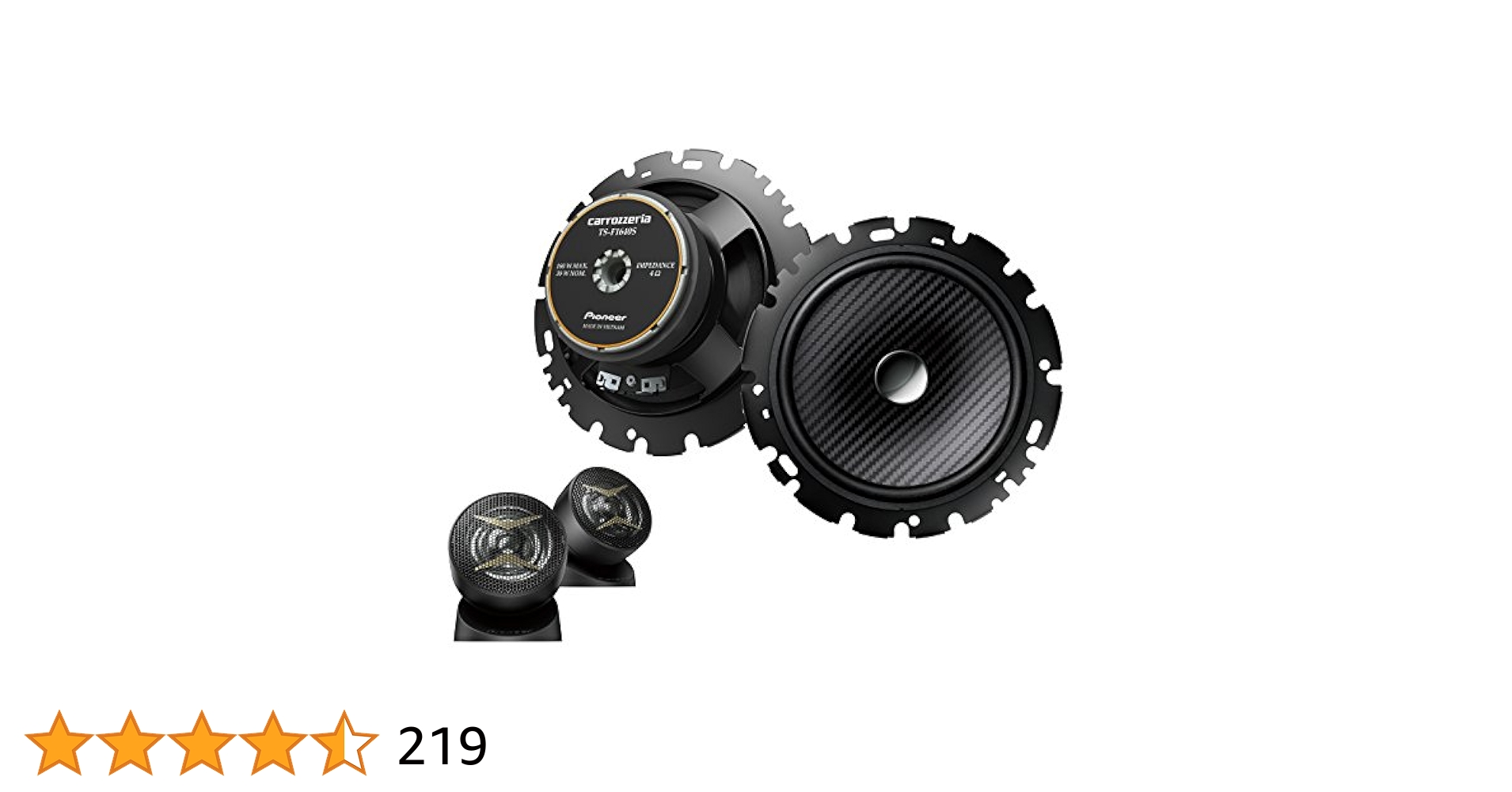 Pioneer TS-F1640II スピーカー 16cm カロッツェリア TS-F1640II