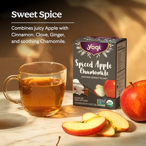 image for Yogi Tea Spiced Apple Chamomile - Organic Chamomile Tea - Relaxation B