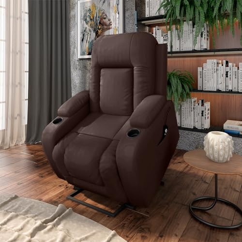 Poltrona do Papai Reclinável Massagem e Aquecimento com Elevação Lift 150° 2...