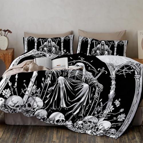 Ropa De Cama De Cráneo del Trono 135x200cm