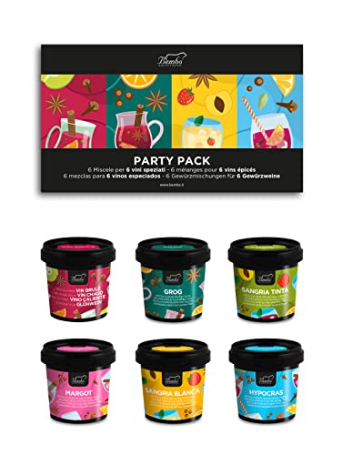Vinos Especiados - Party Pack - Un Regalo para Hombres y Mujeres, para una Fiesta, un Aniversario, un Cumpleaños o una Invitación a Cena - Excelente como Aperitivo y para Crear Ambiente