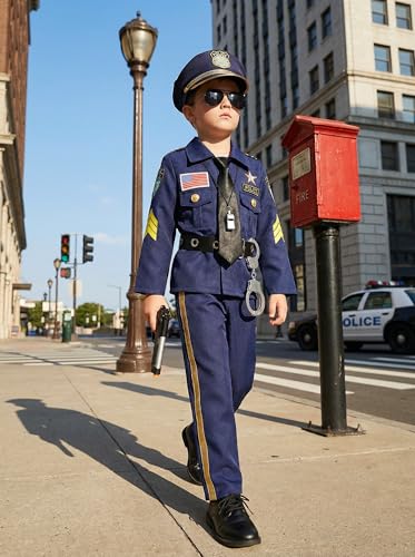 Disfraz de policía para niños 7-8 años miniatura 2