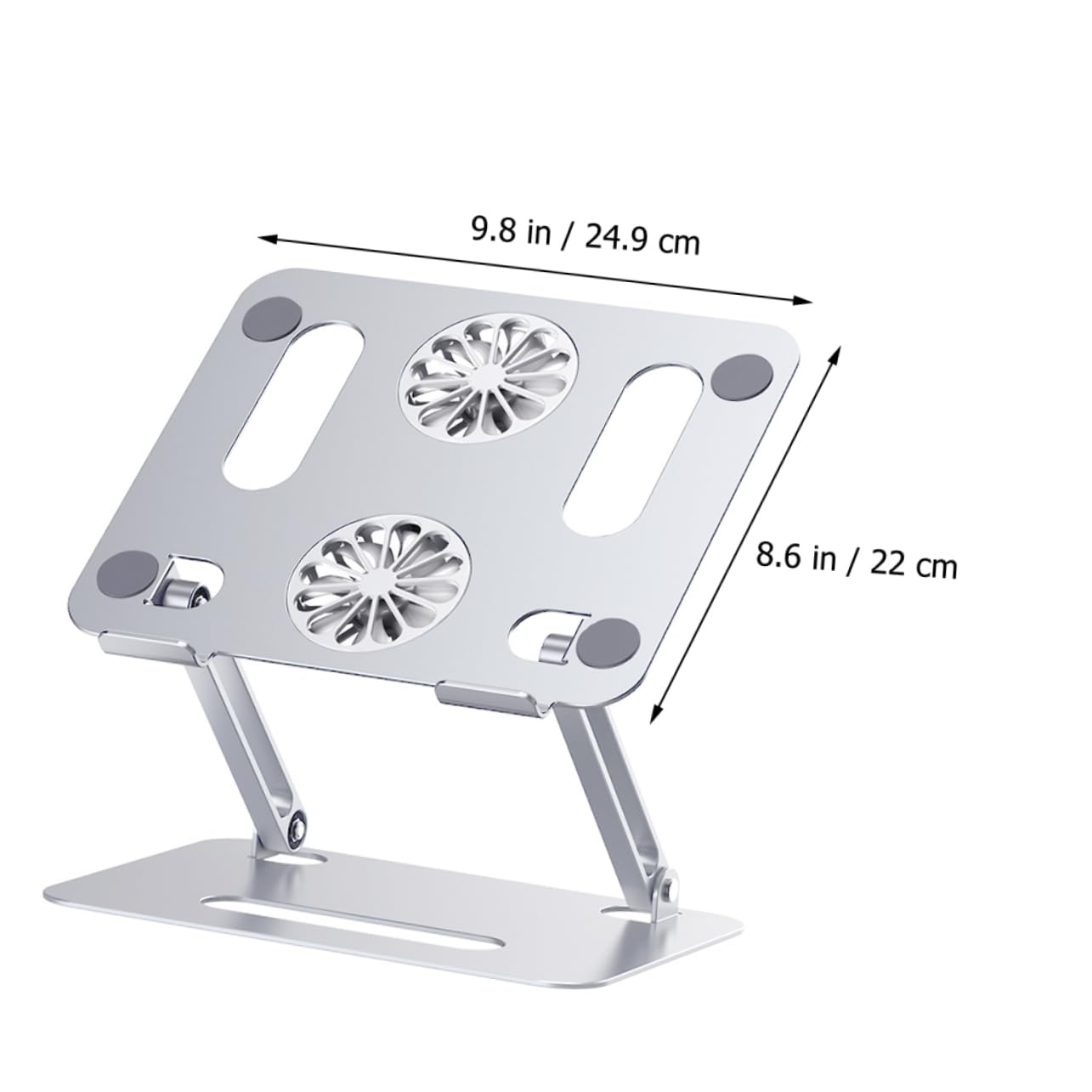 HEMOTON Refroidisseur Ordinateur Portable avec Double Ventilateur Et Design Réglable Support Ergonomique pour Laptop Et Tablette