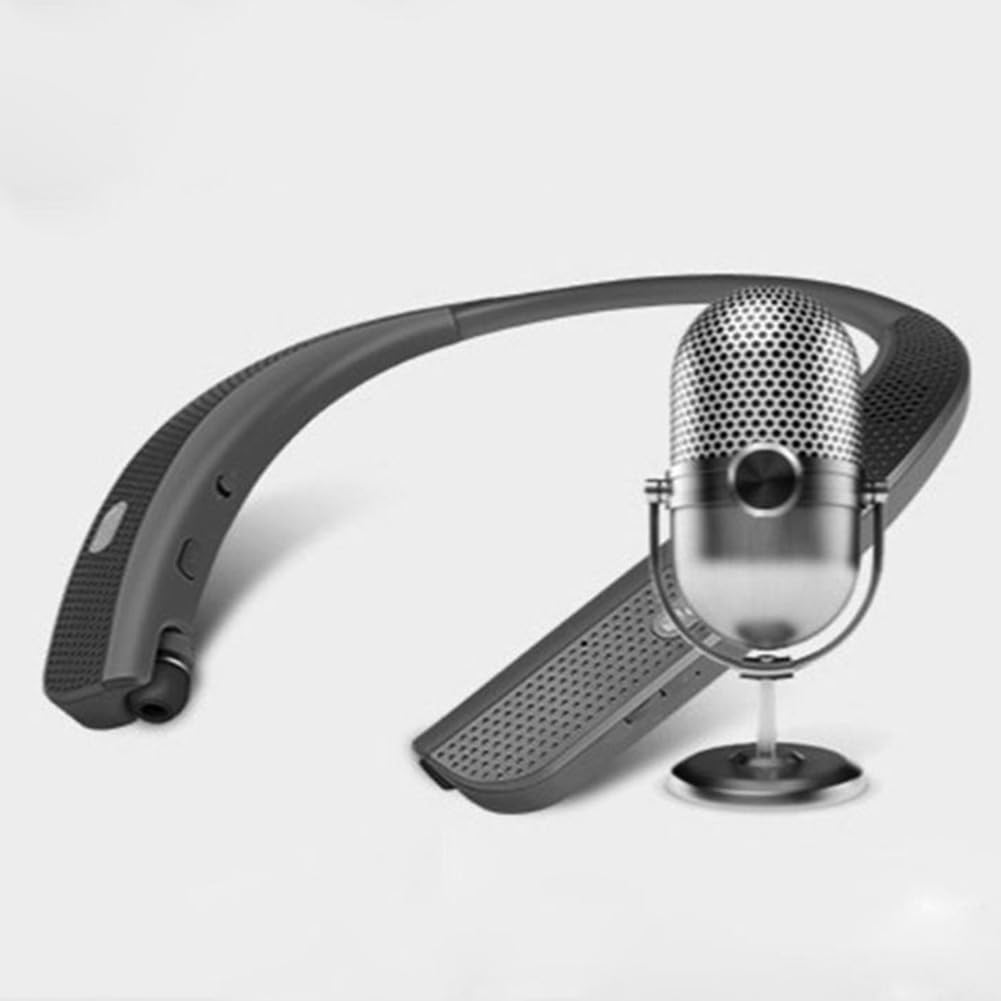 Auriculares Bluetooth EstéReo Banda para el Cuello Auriculares InaláMbricos con Altavoz para Deportes Ejercicio Juego Llamada