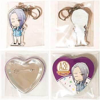 新品★A3！★冬組【雪白東】アニカフェ★アクリルキーホルダー★6点セット A3! ぬいぐるみキーホルダー／雪白東: キャラグッズ｜ムービック