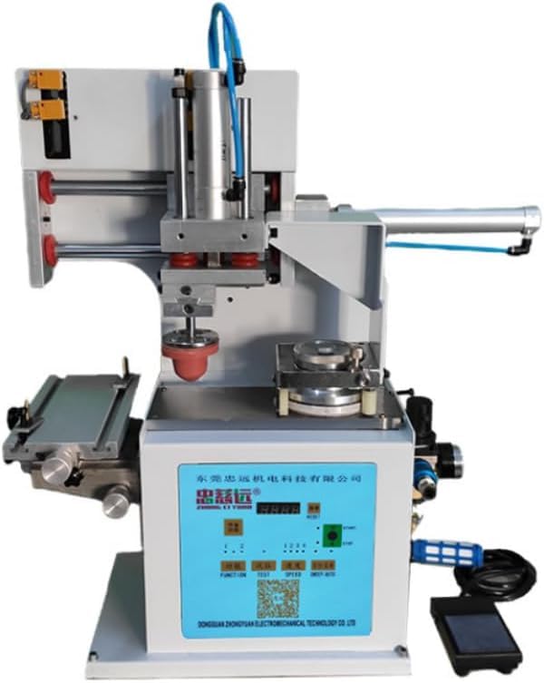 TOPSPEEDSTAR Electric Pad Printer 2200pcs/H Pneumatic Pad Printing...