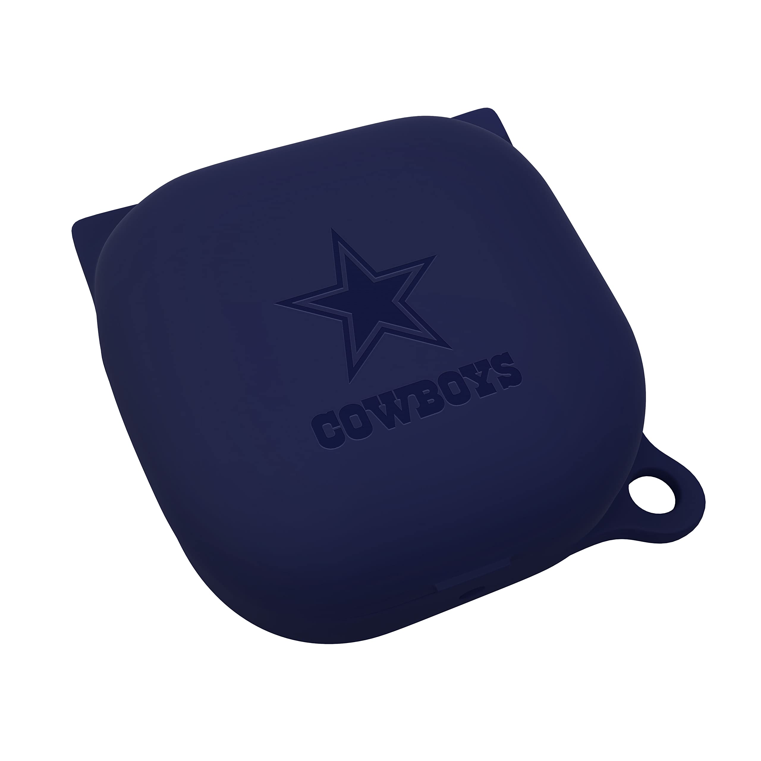 GAME TIME Dallas Cowboys Engraved Silicone Case Cover Compatible with Samsung Galaxy Buds Pro (Navy)