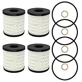 4Pcs Engine Oil Filter Replace 11427622446 Compatible with BMW Mini Cooper Clubman Countryman