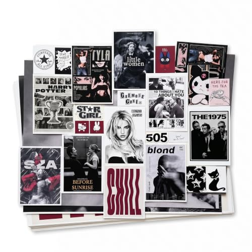 Image of 20 Piece Aesthetic Poster Set | 300 GSM Multi-Sized Wall Posters with Adhesive Tape | Music, Movie & Pop Culture Art Prints for Bedroom, Room Decor, Home Decor, Living Room, Dorm & Wall Art