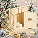 Wichtel Toilettenhäuschen aus Holz,Miniatur Toilettenhäuschen Miniatur WC Toilettenhaus Toilettensitz Deko Wichtelhaus Holz Wichtel Zubehör Weihnachten