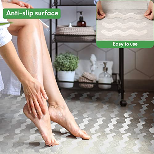 28 Pcs Non Slip Bathtub Stickers, Anti Slip Shower Stickers, Bathtub Non Slip Decals With Premium Scraper For Bath Tub, Shower, Stairs #TOP4