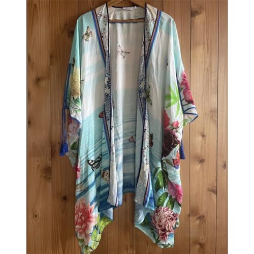 Johnny Was Costa Azul Short Kimono Multi LG4