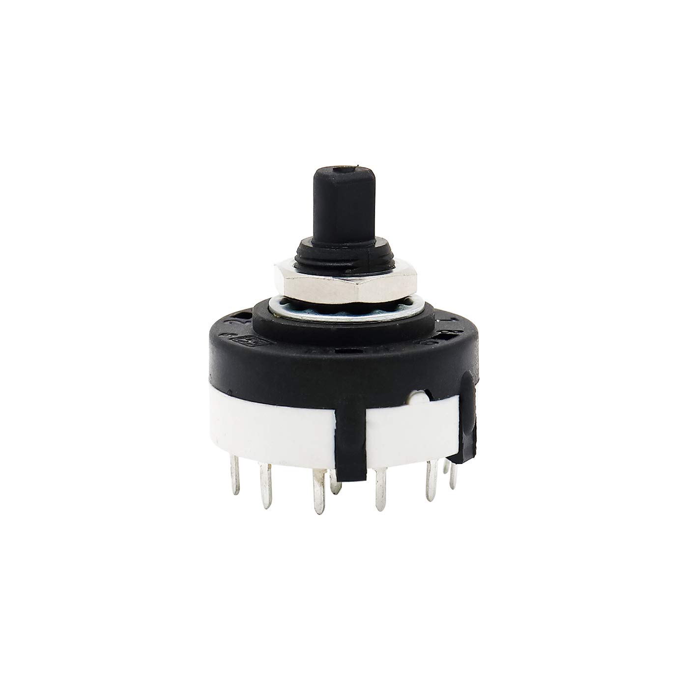 2 Pcs 1 Pole 12 Position Single Throw Adjustable Rotary Switch Panel Mount