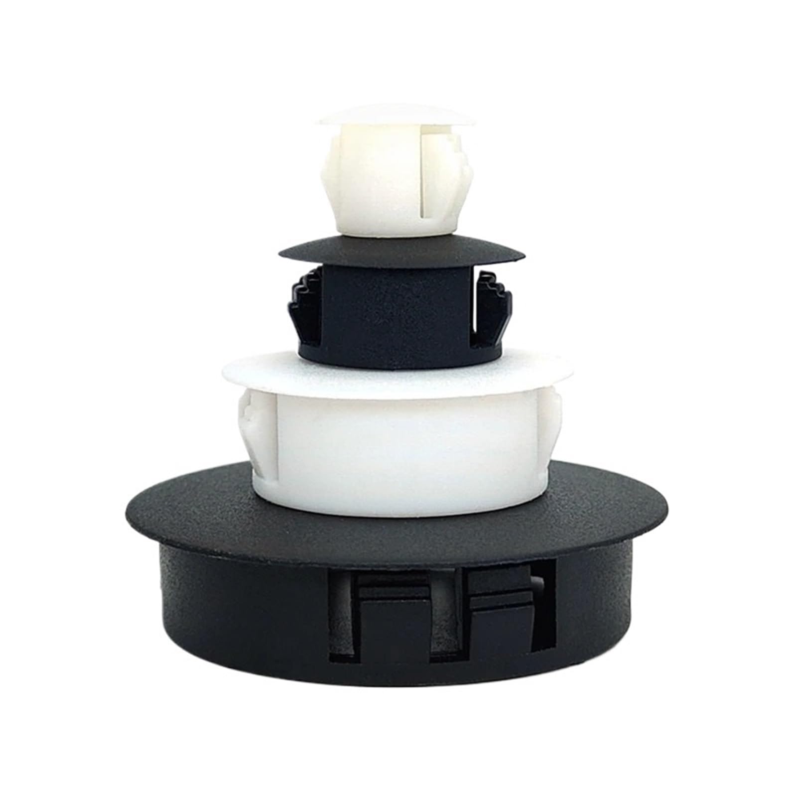 M5-M60 Cheap Nylon Plastic Hole Plug Round Snap Panel Cover Cap Rubber Stopper(Black,M60)