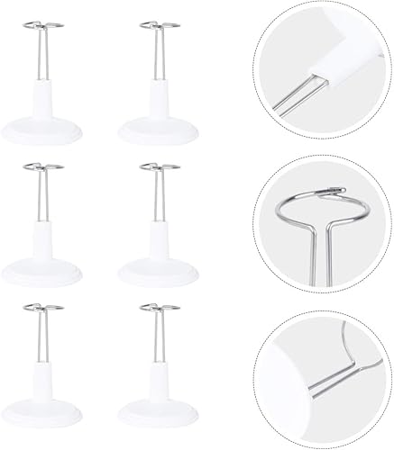 Miniatura 3 de NUOBESTY 6pcs Muñeca Exhibición Rack Modelo Juguete Soporte Soporte de Almacenamiento Soporte Portátil