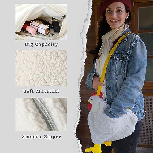 FABMODE Chicken Purse Rooster Bag Adjustable Shoulder Strap (1 Chick Purse)3