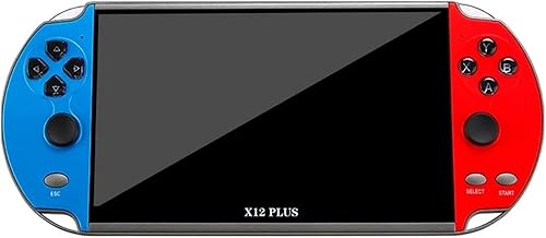 XIXIMENG X12 Plus 7 pulgadas portátil doble joystick controlador de juego Spupport salida AV TF tarjeta incorporada 10000+ juegos consola de