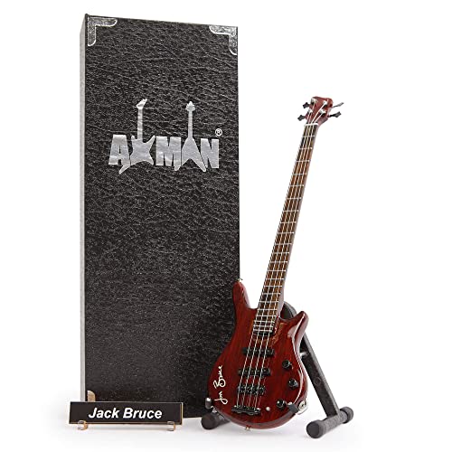 Jack Bruce (crème) : Réplique de guitare miniature – Cadeaux musicaux – Échelle 1/4 ornementale faite à la main - Les Beatles, Paul McCartney, John Lennon, RIngo Starr, George Harrison Jack Bruce (crème) : Réplique de guitare miniature – Cadeaux musicaux – Échelle 1/4 ornementale faite à la main