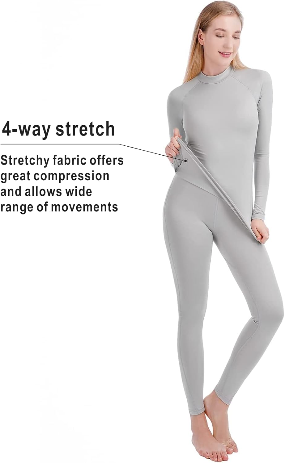 qualidyne Thermal Underwear for Women Long Johns Ultra-Soft Base Layer Pajama Set Winter Cold Weather Top and Bottom