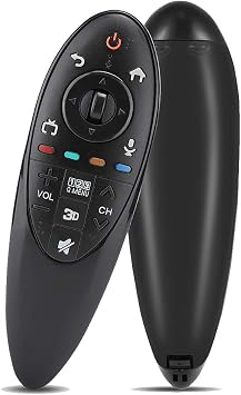 Universal Remote Control, Replacement Remote for 3D AN-MR500G AN-MR500 MBM63935937 with 10m Range Comfortable Touch Black