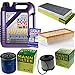 Produktbild QR-PARTS 69389031 Filter Set Inspektionspaket 5 Liter Motoröl Leichtlauf High Tech 5W-40 MANN-FILTER Innenraumfilter Kraftstofffilter Luftfilter Ölfilter