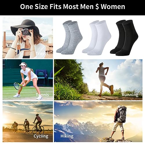 720 Pairs Mens Quarter Ankle Socks Bulk Pack Casual Sports Socks Athletic Moisture Socks for Homeless Men Women4