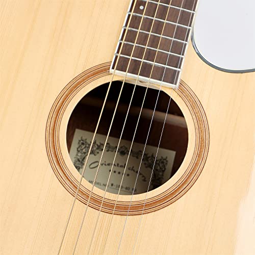 MEIeynt Kit de découpe de Guitare Acoustique pour débutant de 40 Pouces avec Sac de ramassage Tuner Capo Strap Mini… - Les Beatles, Paul McCartney, John Lennon, RIngo Starr, George Harrison MEIeynt Kit de découpe de Guitare Acoustique pour débutant de 40 Pouces avec Sac de ramassage Tuner Capo Strap Mini… – Image 8