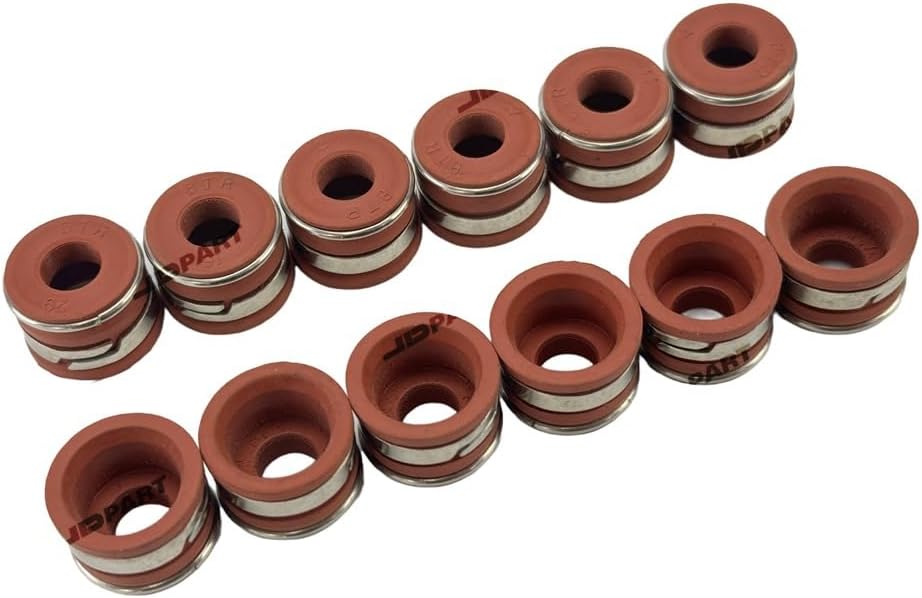 12 PCS Valve Oil Seal For Komatsu 6D104 Engine Parts