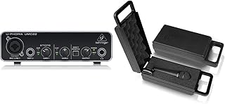 Behringer UMC22 audiophile 2x2 USB audio interface with Midas microphone preamp & ULTRAVOICE XM8500 Dynamic Cardioid Vocal Microphone