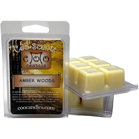 3 Pack Soy Blend Wickless Candles Highly Scented Wax Melts – Amber Woods Cover