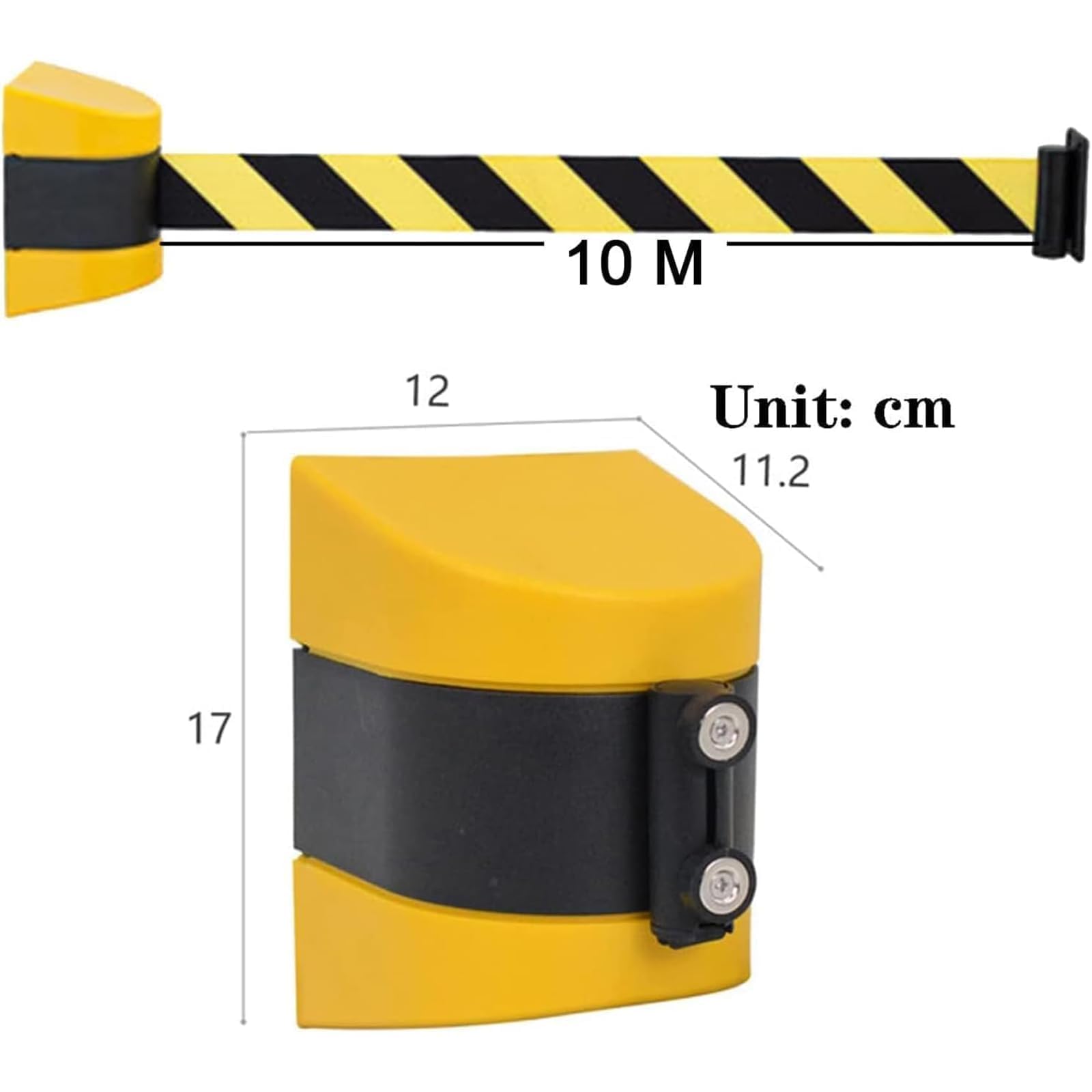 Cinturón magnético retráctil de 10 m, cinta de seguridad de nailon duradera para aeropuertos, eventos y escuelas, sistema de barrera de fácil control de multitudes, portátil y fácil de usar