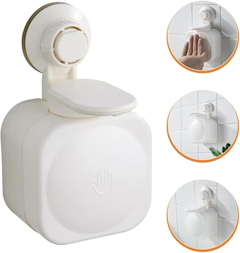 Miniatura 8 de DOITOOL Dispensador de jabón de pared con ventosa, dispensador de champú, dispensador de jabón de ducha para baño
