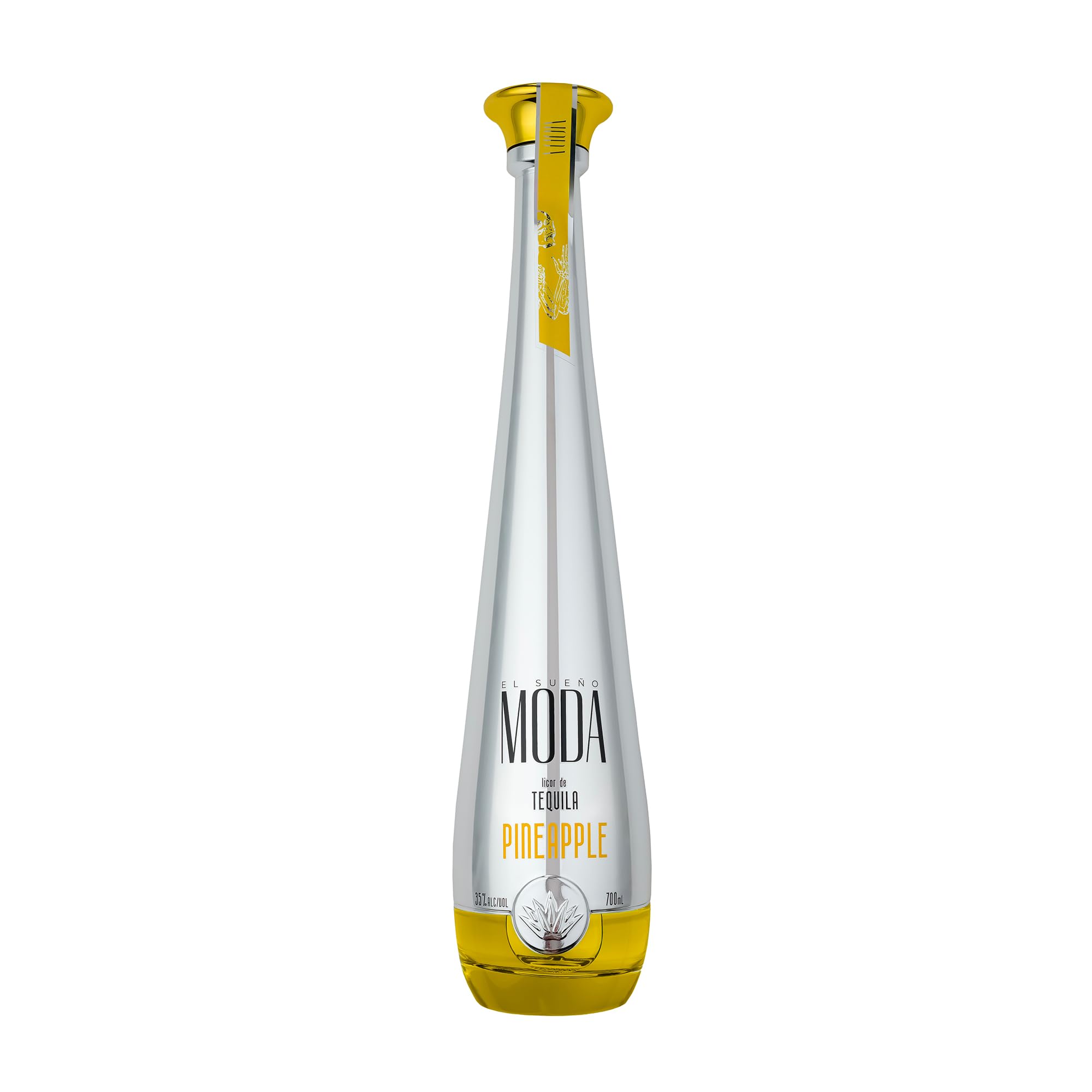 El Sueño MODA Pineapple Tequila 70cl (35% ABV) | Super smooth Tequila flavoured with tropical pineapple | Enjoy by itself or add lemonade