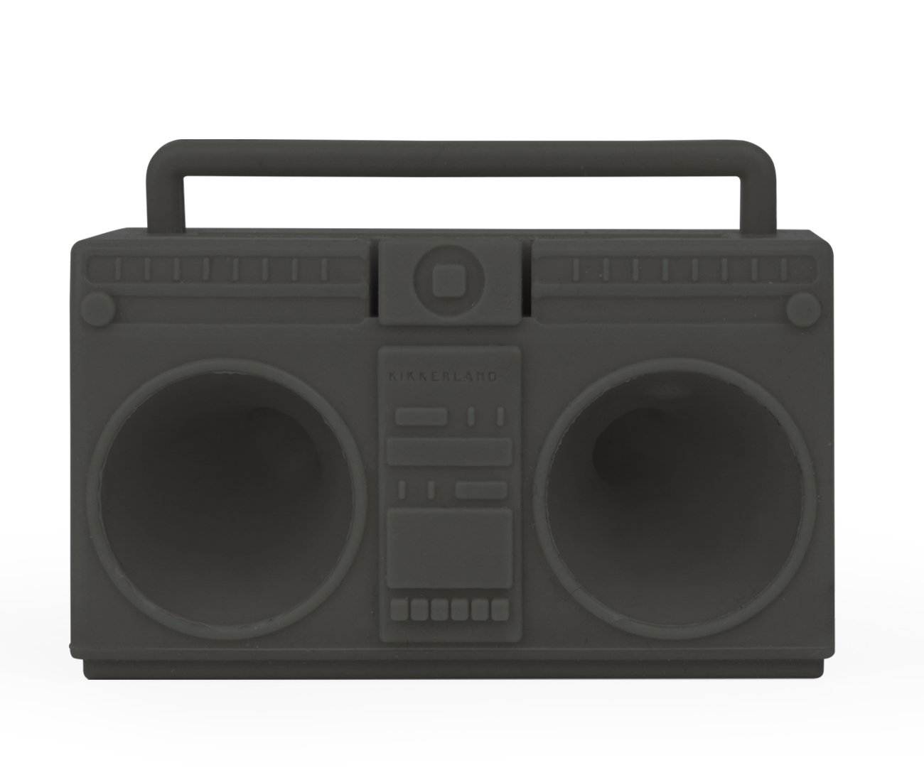 Kikkerland Boombox Speaker - Retail Packaging - Pink/Gray