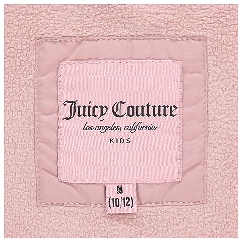 Image of Juicy Couture Girls Coat, Faux Fur Hooded Winter Jacket, Warm Padded Parka Hoodie, Kids Heavyweight Winter Coat
