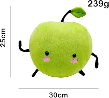 Stardew Plush Toy Valley Doll Figure Apple Junimo Plush Plants Stuffed Animal Green Soft Plush Pillow, Best Gift for Your Family (12-30 cm) (Green Apple Juni)