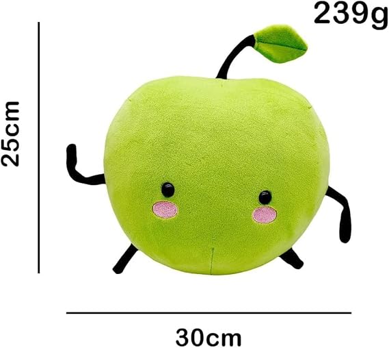 Stardew Plush Toy Valley Doll Figure Apple Junimo Plush Plants Stuffed Animal Green Soft Plush Pillow, Best Gift for Your Family (12-30 cm) (Green Apple Juni)