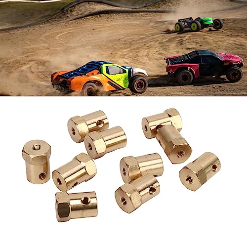 Conector de acoplamento flexível de 10 peças de 7 mm, acoplamento flexível de motor, conector hexago