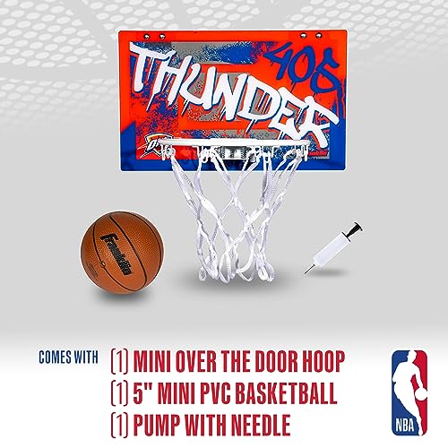 Franklin Sports NBA Over the Door Basketball Hoop - Oklahoma City Thunder by Franklin Sports - Used condition - Image 2