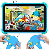 YINOCHE 10 inch Kids Tablet with Gamepad Android Tablet for Kids Toddler Tablet 2GB+32GB Support Parental Control Dual Cameras,Games,1280x800 IPS Eye Protection Kid Proof Case