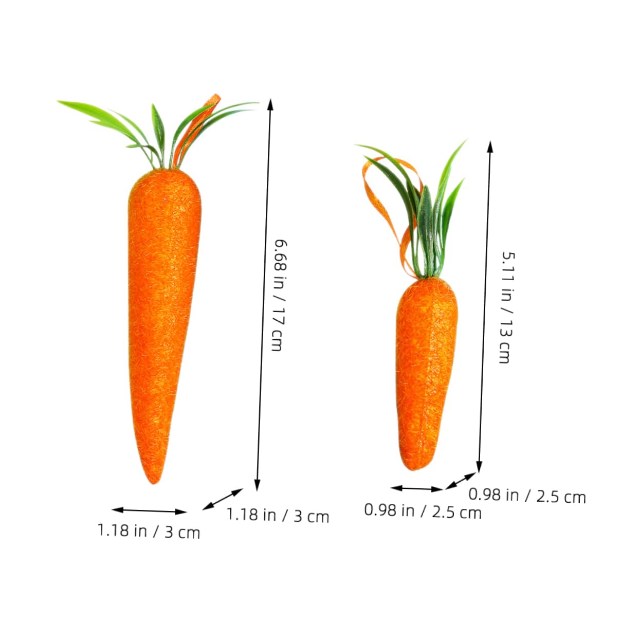 Amosfun 40pezzi Decorazioni Pasquali Forma Di Carota Ciondoli Appesi Per Albero Di Pasqua Ornamenti Festivi Per La Casa e Feste Design Rustico e Giocoso Di Grandi Piccole