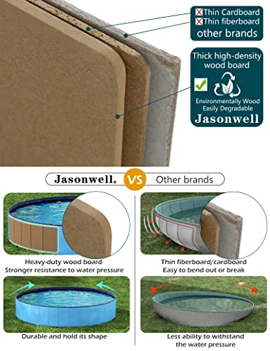 Jasonwell Foldable Dog Pet Bath Pool Collapsible Dog Pet Pool Bathing Tub Kiddie Pool For Dogs Cats And Kids (39.5Inch.d X 11.8Inch.h, Blue) #TOP4
