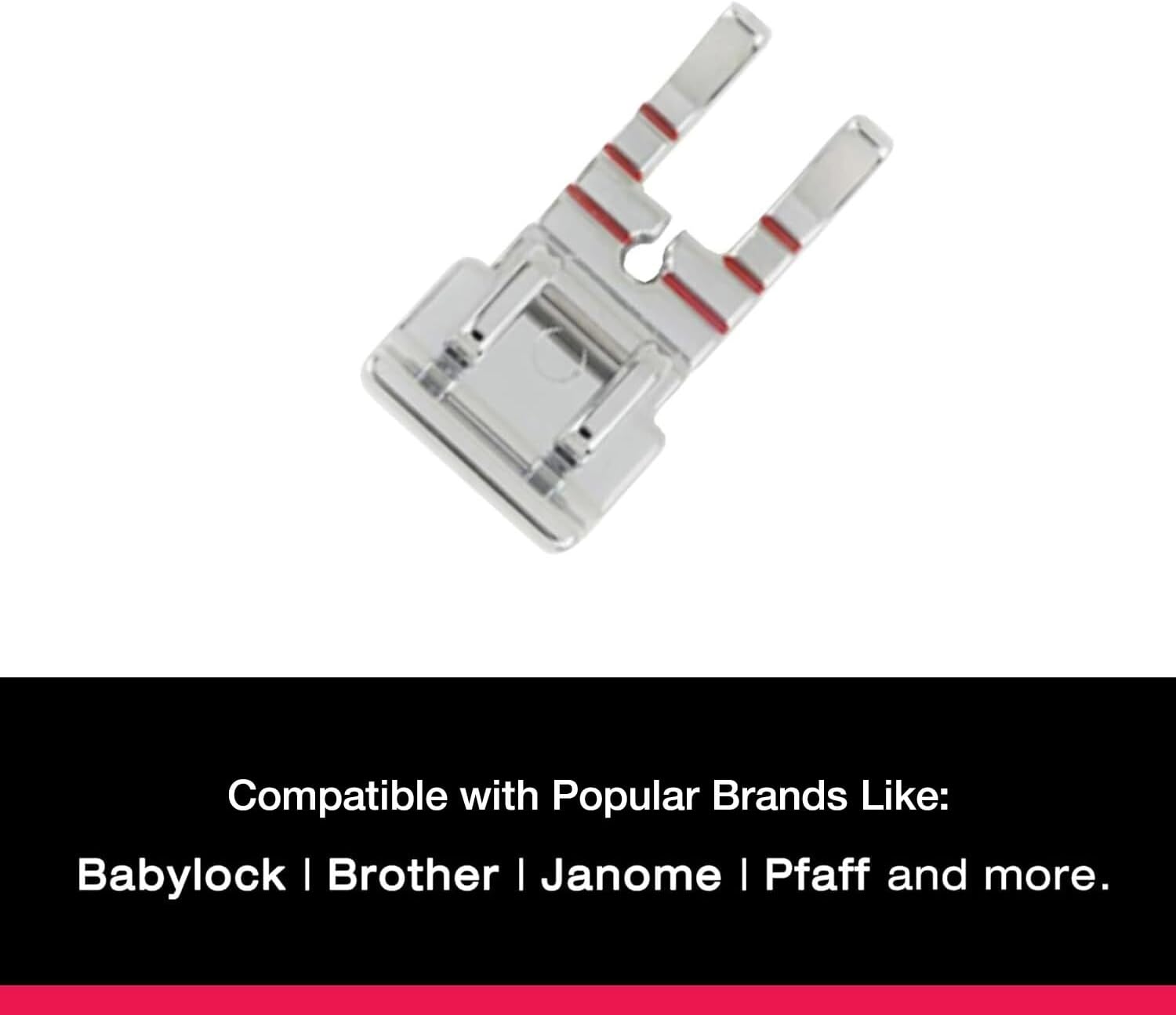 SINGER | Even Feed Walking Presser Foot - Fork, Perfect for Matching Stripes & Plaids, Quilting & Sewing with Pile Fabrics