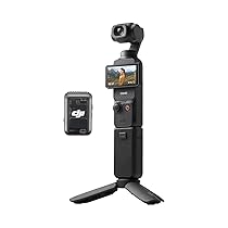 DJI Osmo Pocket 3 Creator Combo, fotocamera digitale con CMOS da 1” e video 4K, 120fps, stabilizzazione a 3 assi, tracciamento volti, oggetti, messa a fuoco rapida, microfono incluso, vlog camera