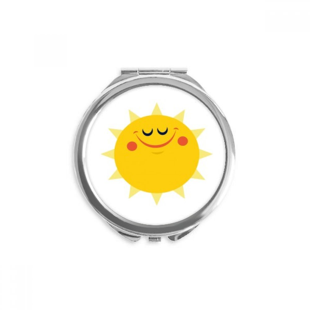 Miroir univers et alien compact rond et multicolore au design sourire - 5