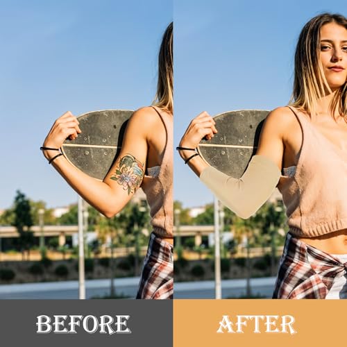 DIVINA VITAE 3 Paar Unterarm-Tattoo-Abdeckungen Tattoo Abdeckung Arm Ärmel Spandex Armsleeve Oberarm Bandage Zum Abdecken Von Tattoos Und Als Sonnenschutz Für Männer Und Frauen(3