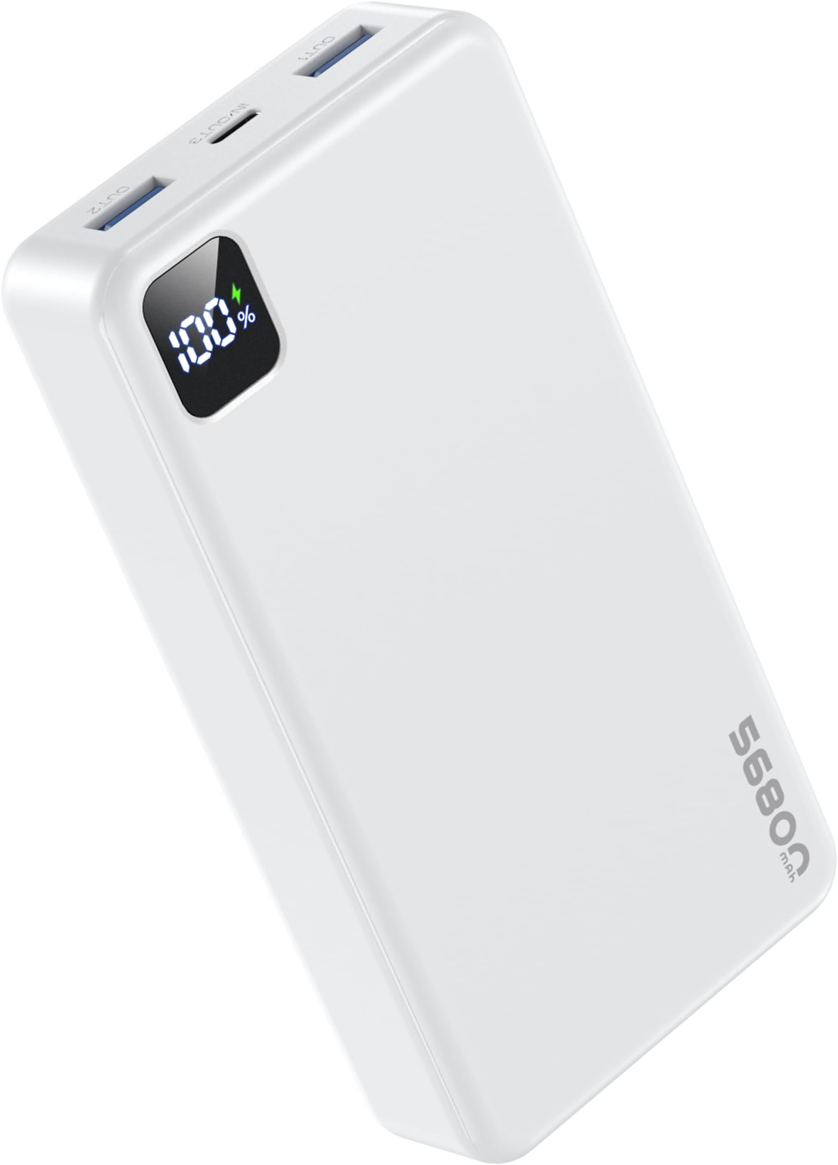 56800mAh High-Capacity Portable Charger, 22.5W USB-C Fast Charging Power Bank with LED Display, Triple Output External Battery Pack for iPhone 16/15/14/13, Samsung, iPad & More