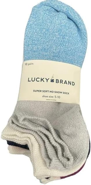 Lucky Brand Women's Super Soft No Show Sock 10Pack