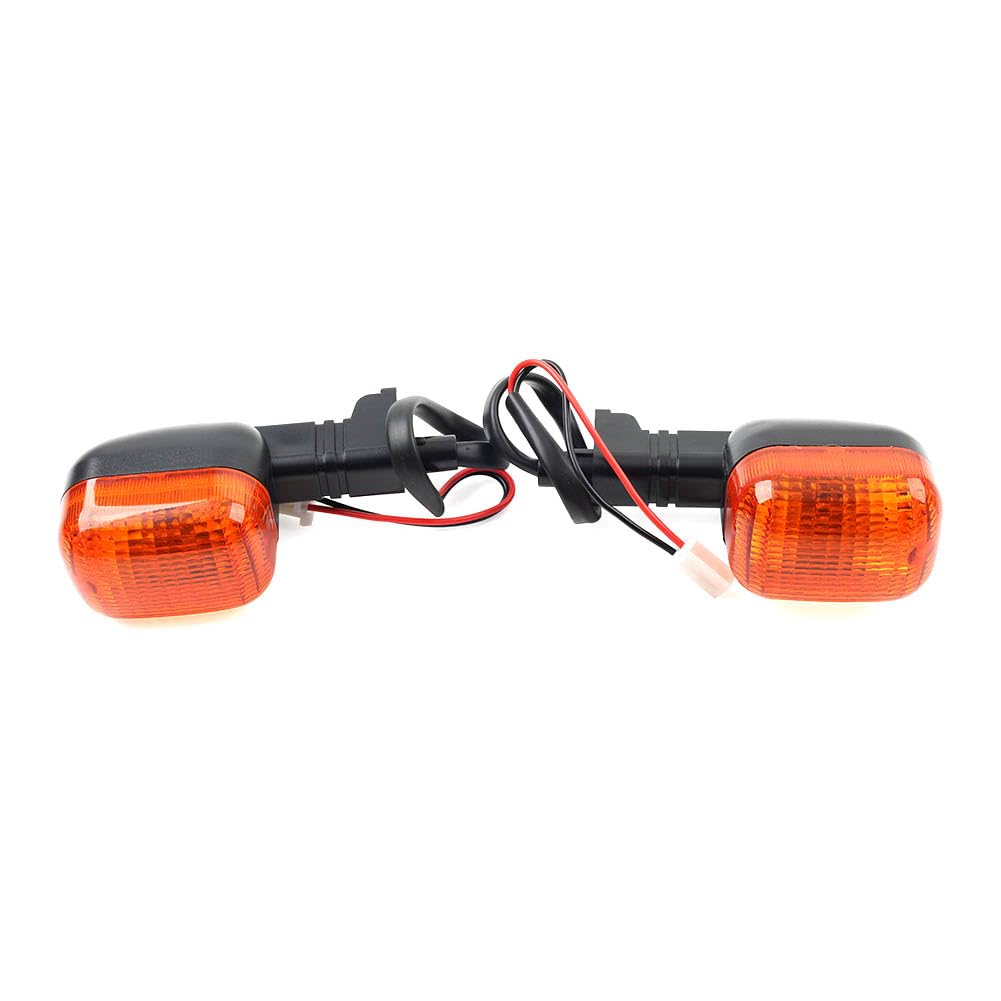 Yamaha Turn Signal Pair - Front/Rear Amber Blinkers, Halogen, Universal Fit