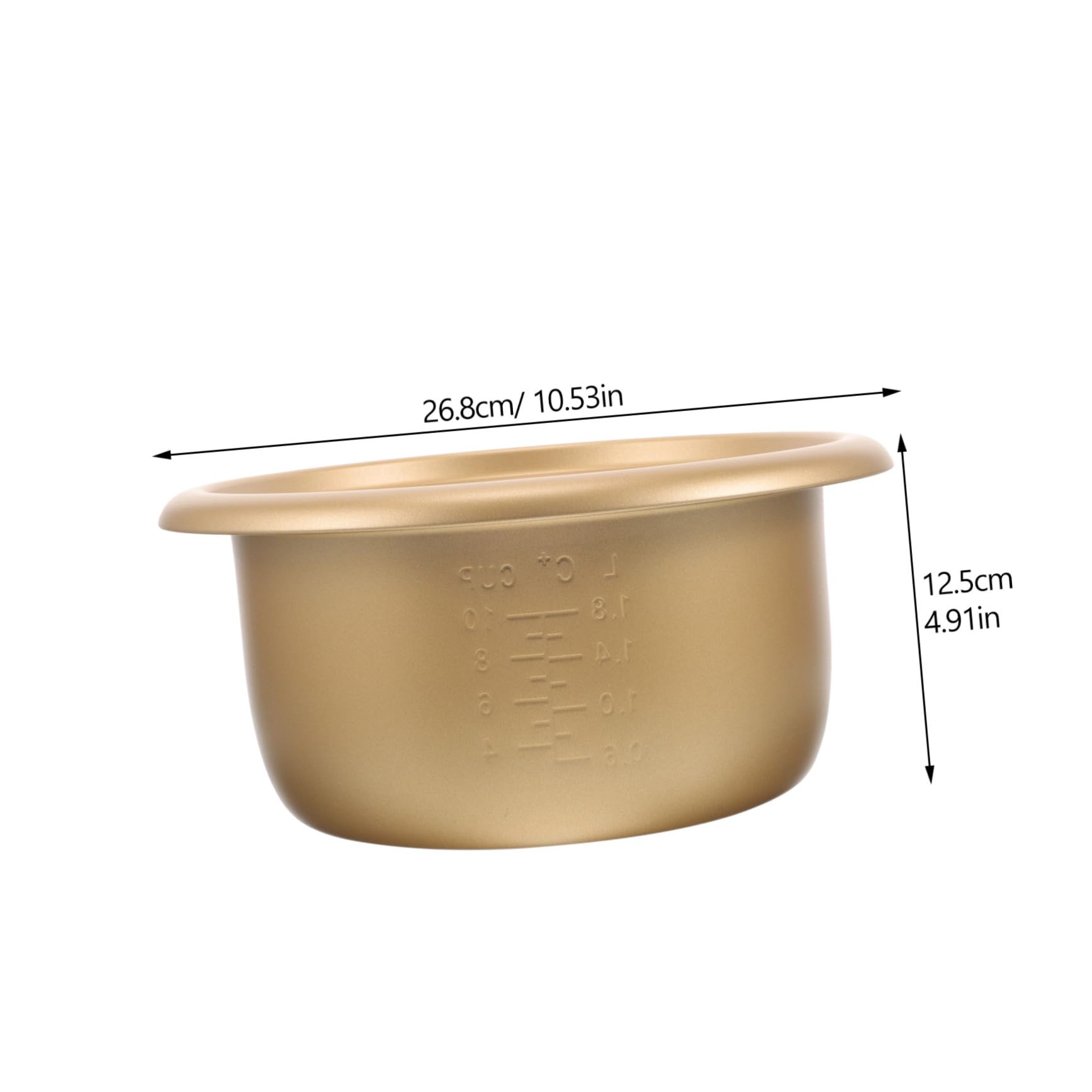 Cabilock Cuve Intérieure Antiadhésive pour Cuiseur à Riz 4l en Alliage D'aluminium, Facile à Utiliser, Adaptée pour Remplacement de Doublure et Cuisson Polyvalente